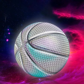 Holographic Glowing Reflective Basketball Lighted Glow Basketball Night Game (6)