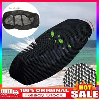 【Ready Stock】﹍✙﹊WX_Summer Motorcycle Scooter Electric Bicycle Breathable 3D Mesh Seat Cover Cushion