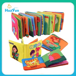 Baby Toys Early Development Cognitive Education Cloth Books 7 Styles