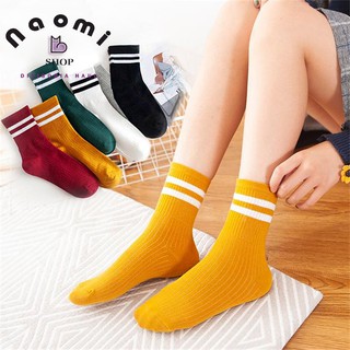 COD☑️Korean Ulzzang Sock Mid Cut Students Ordinary Sock