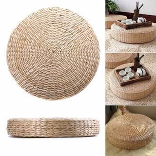 Round Straw Weave Cushion Handmade Pillow Floor Yoga Chair Seat Mat Home Decor (1)