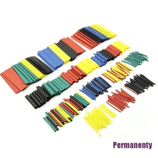 ✻❧Permanenty*328 Pcs 5 Colors 8 Sizes Assorted 2:1 Heat Shrink Tubing Wrap Sleeve Kit Top