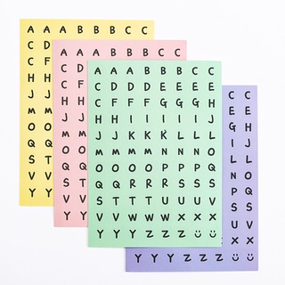 Oumi 1PC English Letter / Number Sticker Label Stickers Diary Scrapbooking Decoration
