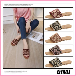 Korean Fashion Women Flat Sandals Flat Slippers AY-8082 (1)