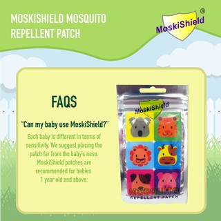 MoskiShield Mosquito Repellent Patch Anti Dengue 6 Patches (1 Pouch)