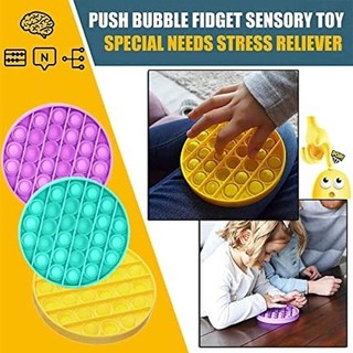 Push pop pop Bubble Sensory Fidget Toy,Autism Special Needs Stress Reliever Silicone Stress Reliever