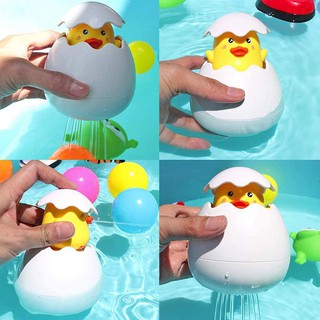 【Ready Stock】❖☈✗Sprinkling Ducklings Sprinkling Penguin Eggs Raining Clouds Children Baby Bath Toys