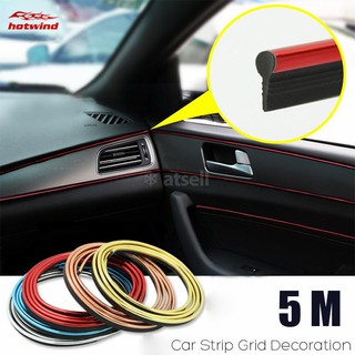 5M Car Trim Stickers Strip Decals Line Interior Wire Sticker Exterior Moulding