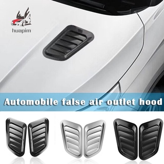 car accessories❀2PCS ABS Car Universal Decorative Intake Scoops Turbo Bonnet Vent Hood Auto Acce