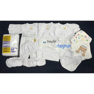 Newborn Starter Sets 53 pieces Made in Cotton with FREE 1 Changing Pad & 1 Baby Diaper Clamps (6)