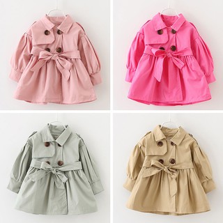 Autumn Winter Clothes Baby Girl Toddler Kids Windbreaker Outerwear Coat Jacket yyeU