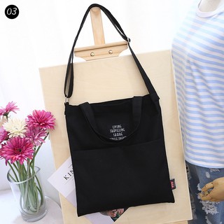 Women's Casual Shoulder Canvas Bag Eco Shopping Handbags Bag (7)