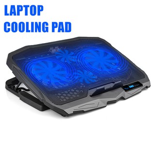 [100% Original]Touch LCD Display Gaming Laptop Cooler 2 USB Ports and 4 Cooling Fans Laptop Cooling Air Pad Notebook Stand for 12-15.6 Inch