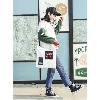 2018 Japanese Trendy Canvas Crossbody Bag Adjustable Strap (7)