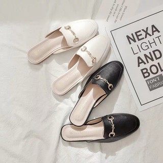Girl Boss Shoewear Korean Fashion Korean Style Gold Chain Trendy Comfy Loafers