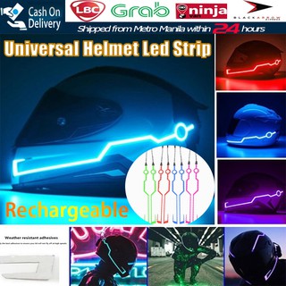 Universal Motorcycle Helmet Led Strip Flashing Lights Bar (1)