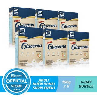 Glucerna Vanilla 156G For Diabetic Nutrition Bundle of 6