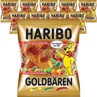 Haribo Gummi Candy, Goldbears Gummi Candy, 10g Bags (Pack of 10)