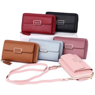 Women Wallets Leather Shoulder Bag Long Culutch Fashion Large Capacity Card Holder Female Zipper Wallet Slim Purse