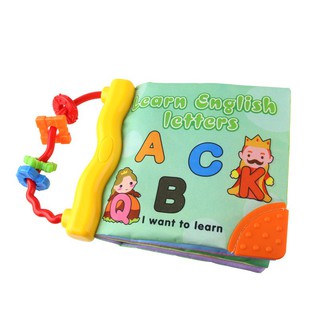 Baby Toy Soft Cloth Books Rustle Sound Infant Educational Stroller Rattle Toys (1)