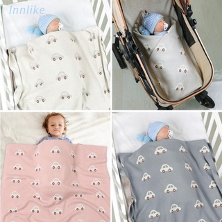 INN Baby Blanket Knitted Newborn Swaddle Wrap Soft Toddler Infant Bedding Quilt