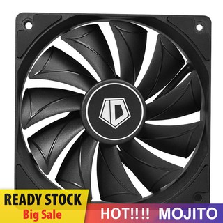 M❀jito ID-COOLING 4Pin 12cm Desktop Chassis Cooling Fan Computer PC Case PWM Cooler Fan