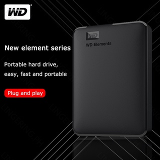 【Ready Stock】○✱【Hot Sale】 WD 1TB/2TB HDD WD Elements Portable Hard Drive Disk USB3.0 Fast with Data
