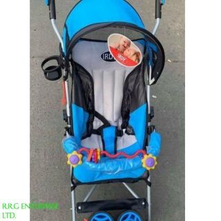 IRDY BRAND : BABY STROLLER 2 WAY with Toys, Bottle Holder and Retractable Handle....