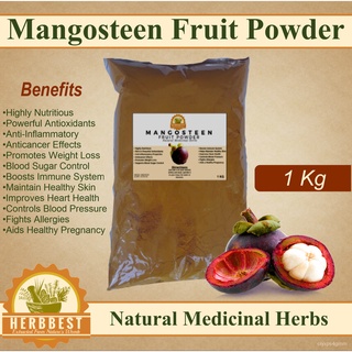 [MANGOSTEEN ORGANIC POWDER] Herbbest Mangosteen Fruit Powder 100% Natural, Pure Organic Powder for H
