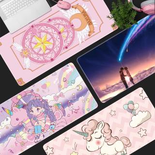 mouse pads Mouse pad oversized cartoon anime game cute girl thickened lock edge office computer keyb (1)