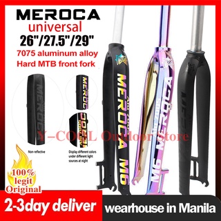 MEROCA M6 Mountain Bike Hard Fork Ultralight 26/27.5/29 er MTB Rigid Fork Aluminum Alloy Front Fork