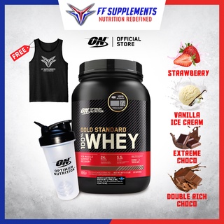 ON Gold Standard 100% Whey Protein 2lbs with FREE FF MuscleTee
