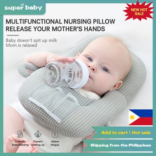 Newborn pillow 2 in 1 self-feeding and shaping baby pillow