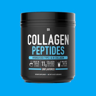 NEWEST Sports Research Collagen Peptides 16oz Powder 454g Type I & III keto friendly