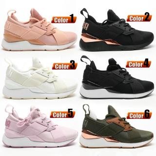 Ready stock Original p-u-m-a women's casual shoes muse satin ep tender pink running shoes