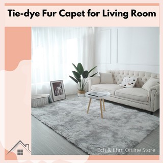 Tie-dyed Carpet Fur Carpet Fluffy Mats Area Rug Living Room Mat Furry rugs carpet for living room (1)