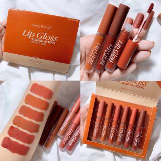 Heng Fang Matte Liquid Lipstick 6IN1 Velvet Orchid Love Lip Gloss Set (1)
