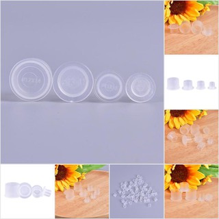 HBPH 1000pcs White Steady Tattoo Ink Cups Clear Self Standing Tattoo Ink Cup Cap JOIE