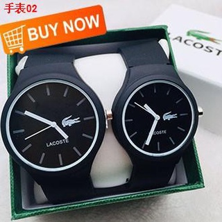 ▲№♚LACOSTE Rubber Strap L129 Small and Big Couple Watch For Men and Women 2pcs Is 275