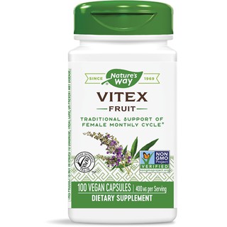 Nature's Way, Vitex Fruit, 400 mg, Vegetarian Capsules
