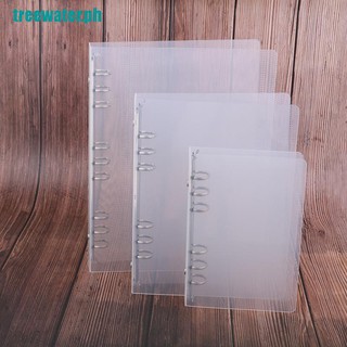 〖treewater〗creative transparent twill pp binder shell a6 a5 six-hole b5 nine-hole folder