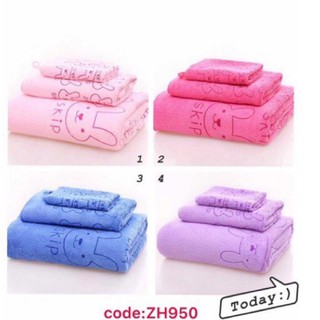 Soft And Comfortable Cotton 3 In 1 Towel Good Quality