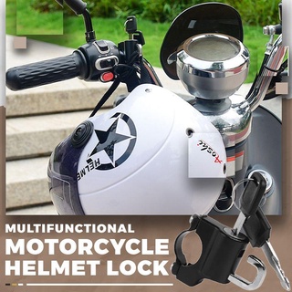 【durable】 Multifunctional Motorcycle Helmet Lock for MTB Mountain Bike Anti-theft Helmet Lock Saddle