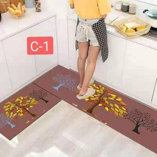 HOME LIVING DECORATIONMAT☏XUEBAMI 2PCS Kitchen Carpet Floor Mat Non-slip Thicken Doormat Rugs Kitch
