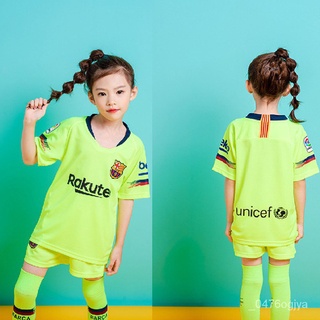 [newest]18-19 Barcelona FC Kids Jersey Football Soccer Uniform Boys Clothes Sets rWok