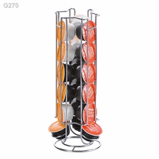 ↂ♝►Coffee Capsule Holder Stand Tower Rack, Nescafe Dolce Gusto Iron Plating Coffee Pod Storage Shelv