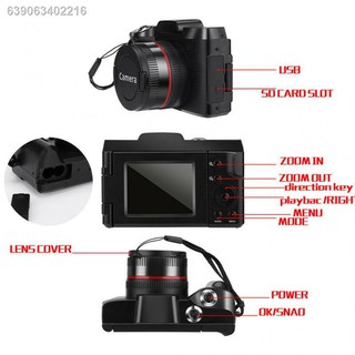 camera●☋❁Professional Digital Camera Video Camcorder Vlogging Flip Selfie 16MP HD Shooting Equipment