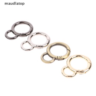 LTOP 4Pcs Double Circle Snap Hook Spring Gate O Ring Trigger Clasps Leather Bag Strap . (7)