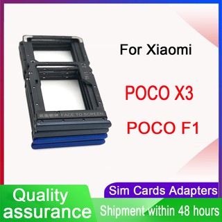 SIM Card Tray Slot Holder For Xiaomi POCOPHONE F1 Sim Tray For Xiaomi Poco X3 Replacement Part