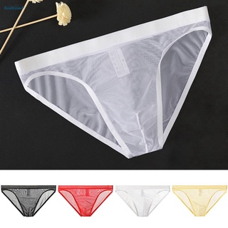 Nan Mens Low Rise Pull-on Men39s Briefs Sexy Breathable Thong Lingerie See through 100% Brand New (1)